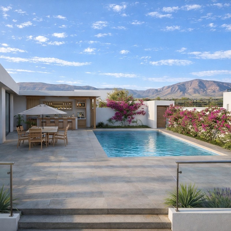 Zona social con piscina, El lugar ideal para descansar, disfrutar en familia y crear nuevos recuerdos.