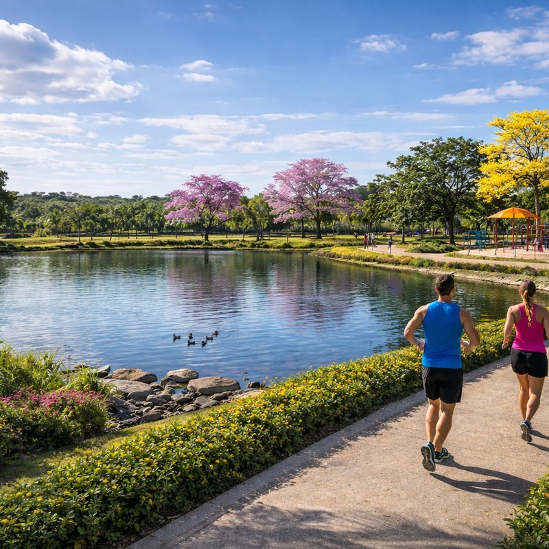 Espacios para caminar, relajarse y compartir rodeados de tranquilidad.