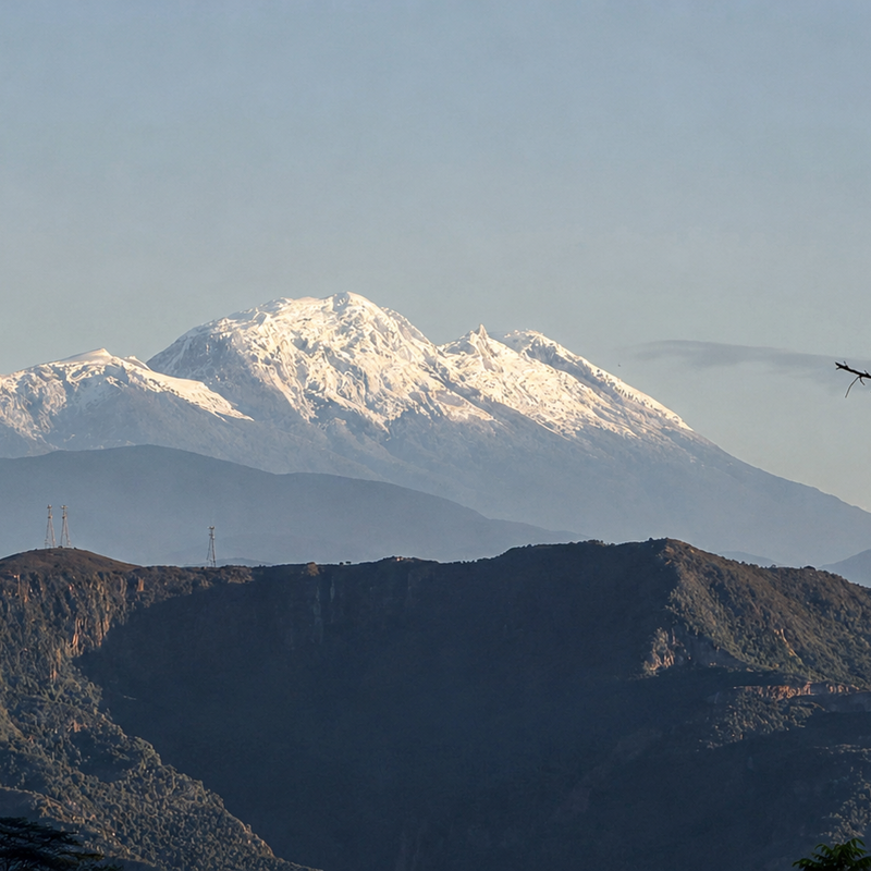 Un paisaje imponente del Nevado del Huila que convierte cada amanecer en un espectáculo natural